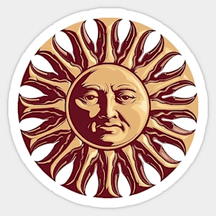 SUN FACE Sticker
